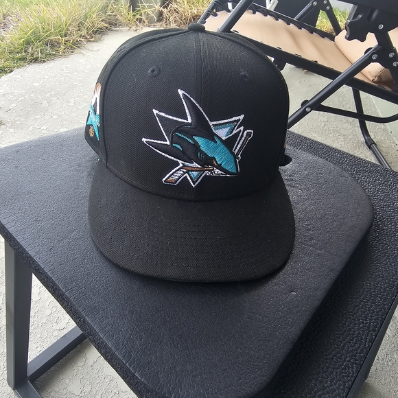 New Era Other - Size 7 1/4 - NHL NewEra Fitted Hat - Allstar San Jose New Era Black and Teal Hat